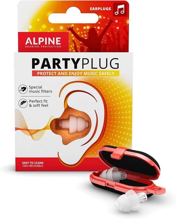 Con los Alpine PartyPlug protegerás tus oídos en ambientes musicales con volumen dañino, se acabaron los zumbidos y piditos al final de la noche. SNR: 19 dB                                                                                              